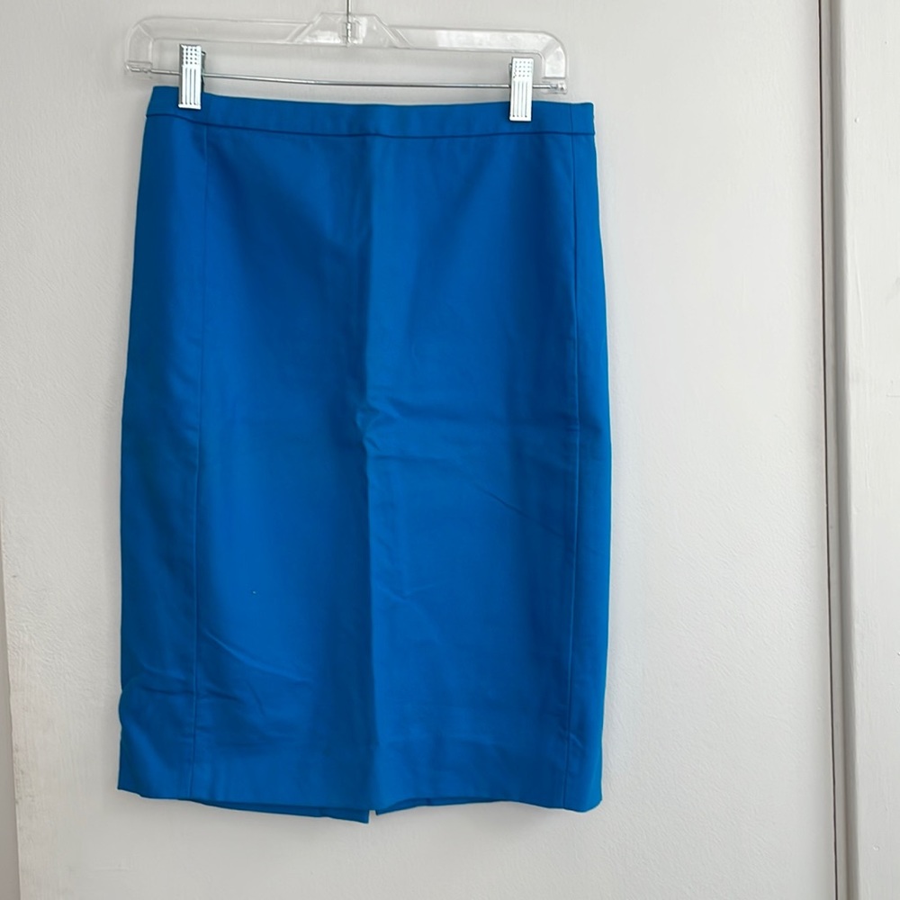 23” lenth bright blue pencil skirt